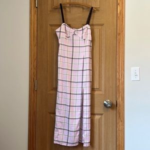 Urban Outfitters pink plaid dress